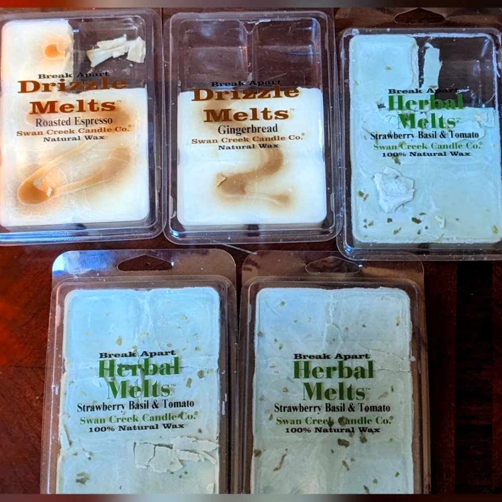 Swan Creek Wax Melts gingerbread ~ roasted espresso ~ strawberry basil & tomato